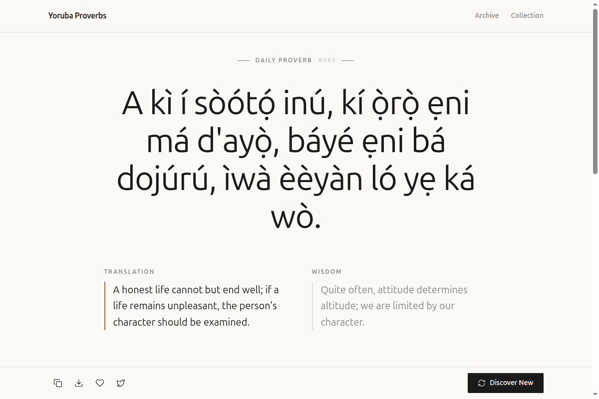 Yoruba Proverbs App